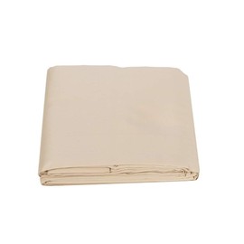 Fazzini Tricento Maxi Double Bed Sheet 260 x 295 cm Satin 300 TC Pure Cotton Plain Colour 257 Beige