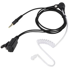 POCREATION Auriculares Walkie Talkie, Auriculares PPT Walkie Talkie Auriculares Air Tubo Transparente de 3.5 mm Auricular para Walkie Talkie