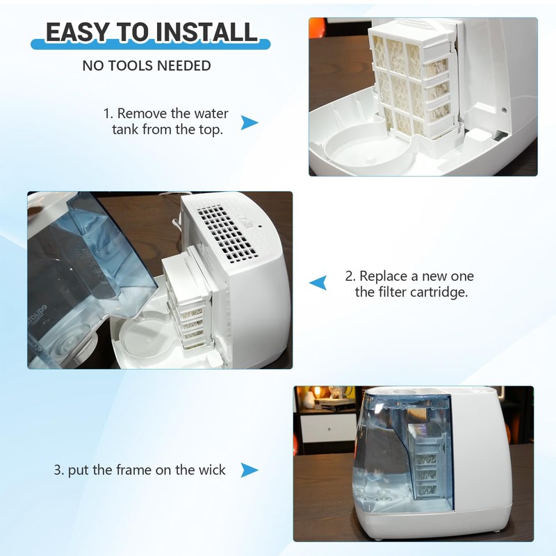PWEOW WF813 Humidifier Filter Compatible with Equate EQWF813, EQ-2119-UL, Relion