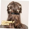 OHPHCALL 5pcs Butterfly Hair Clips for Women Small Non- Hair