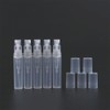 5Pcs White Mini Perfume Bottle,Protable Liquid Container Atomizer Bottles Plastic