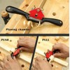 1PCS Metal Woodworking Blade Spoke Shave Manual Planer Plane Deburring