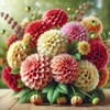 22Day Seeds: Seeds Dahlia Double Mix/Annual Flowers
