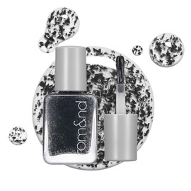rom&nd Mood Pebble Nail 00 Cranky Black, 0.2 oz (7 g), Beautiful Gloss and Gloss From the Moment of Applying, Quick Drying, Natural Color Nail