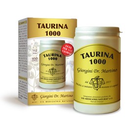 Dr Giorgini TAURINA 1000 pastiglie - 180 g (integratore di taurina, 1000 mg per dose giornaliera, scorte per 112 giorni)