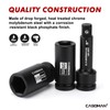 CASOMAN 3/4-Inch Drive Jumbo Master Impact Socket Set, 21PCS SAE