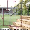CHR Fence & Rail Hand Rails for Outdoor Steps, 4
