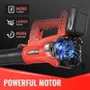 Leaf Blower Cordless, Electric Brushless Leaf Blower with 2 *