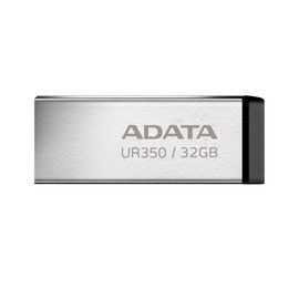 ADATA 32 GB Memoria Flash USB 3.2 Diseño sin Tapa Material Metalico (Modelo UR350-32G-RSR/BK)