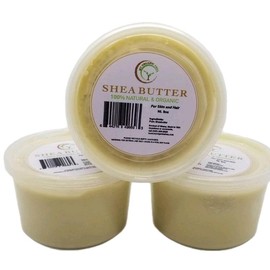 Ghana Unrefined Shea Butter 2oz, 4oz & 8oz - Raw, Paraben Free, Rich Creamy Texture, Versatile for Skincare Routines - Volume: 4oz