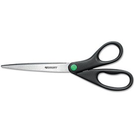 Westcott 13138 KleenEarth Recycled Scissors, Black, 9-Inch Long