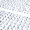 Pegatinas adhesivas de diamantes de imitación transparentes con gemas brillantes