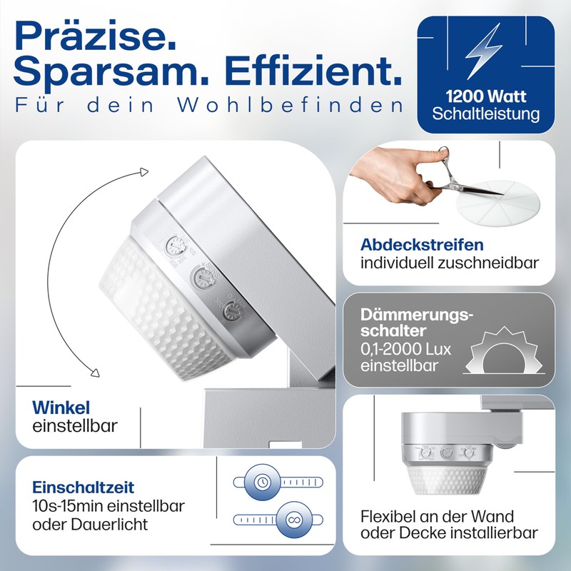 HUBER Motion 100 Infrared Motion Sensor 360° with 4 Sensors