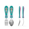 Zak Designs L.O.L. Surprise! Easy Grip Fork and Spoon Set,