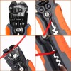 Pela Cables,3 en 1 Pinzas Pelacables Automático,AWG 10-24,8 Pulgadas