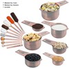 Nstezrne Copper Measuring Cups and Spoons Set 17, Stainless Steel