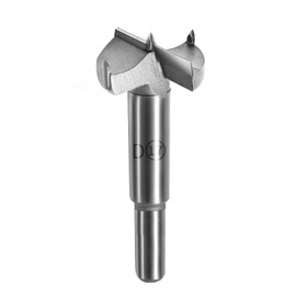 FOCMKEAS 17mm丨0.67 Inch Forstner Drill Bit with Round Shank Double-Flute Tungsten Carbide Wood Hole Saw for Plastic, Hard Wood, Woodworking Hinge Hole Drilling Boring Bits Cutter 1 Pcs Silver