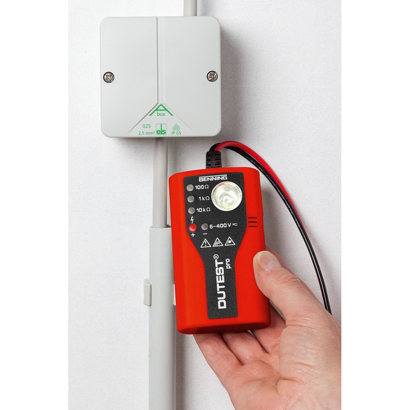 Benning 050156"Dutest pro" Multitester, Red/Black