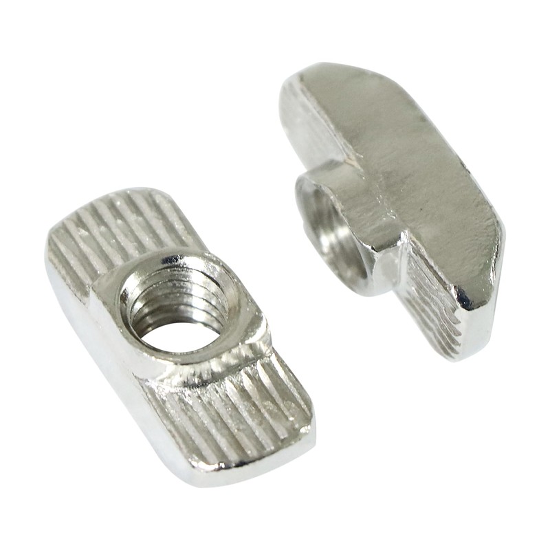 Abeicy 1/4"-20 Threaded Standard Steel Drop in T-Nut, Drop-in T-Nuts