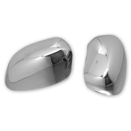 Mirror Covers Compatible With 2005-2010 Chrysler 300 300C, Polished Chrome ABS Plastic Protection Anti-Dust by IKON MOTORSPORTS, 2006 2007 2008 2009