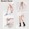 ZANZER (5 Pairs) Ruffle Mesh Crew Socks - Breathable Thin