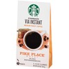 Starbucks Via Instant Coffee Pike Place Roast, (Pack of 4)