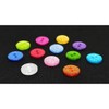 13mm Assorted Glitter Buttons - Mixed Colours (50 Buttons)