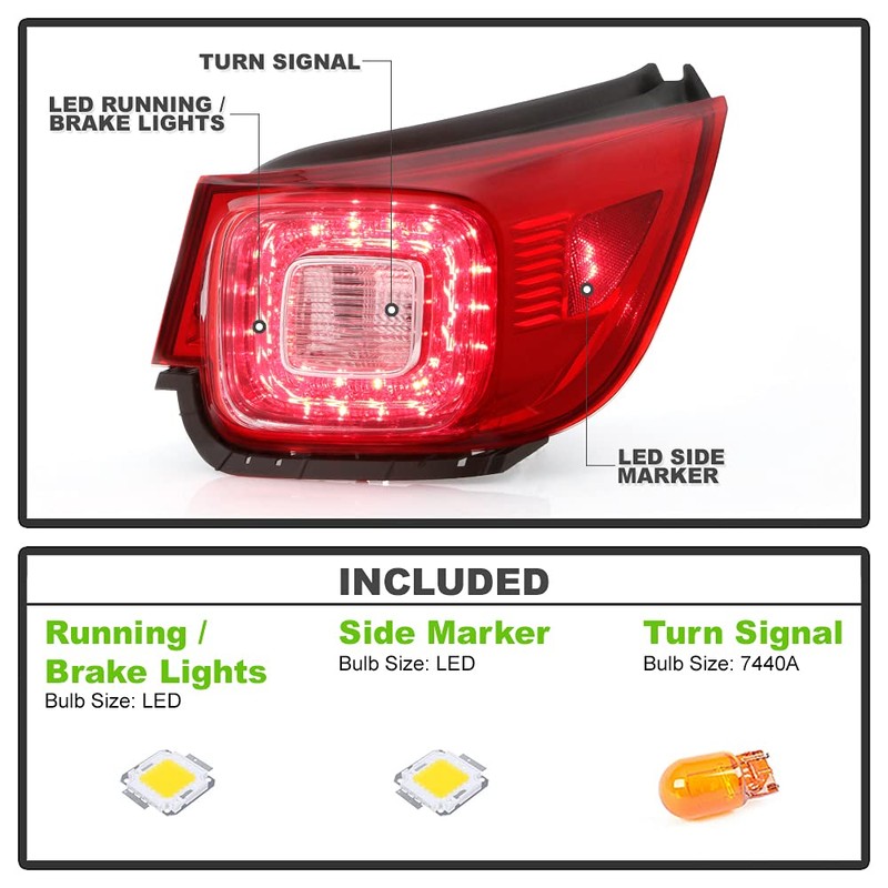 ACANII - For 2013-2015 Chevy Malibu LTZ 2016 Limited LTZ