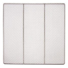 2 pcs 19" x 19" DN-FS19 Heavy Duty 19 Gauge 4-mesh Stainless Steel Woven Mesh Donut Frying Screen, 1/4"D Outer Frame and Support Rods