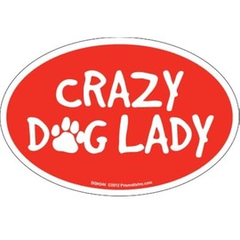 Prismatix Decal Cat and Dog Magnets, Crazy Dog Lady
