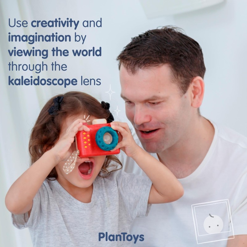 PlanToys My First Camera Toddler Toys with Adjustable Kaleidoscope Lens