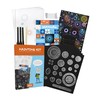 CRAFTY CATS Spirograph 47-Piece Deluxe Kit with Scratch Pictures, Mandala
