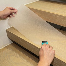 LifeGrip Stair Treads Non-Slip (15PCS), Anti Slip Transparent Stair Treads Tape for Indoor Wooden Step (8"X32"X15P-Treads)