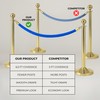 4PCS Blue Velvet Rope 6.5FT – 6.5FT Velvet Ropes Blue