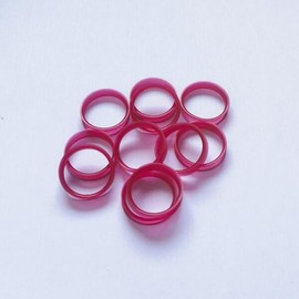 Jeonmun 전문 미용 가위 액세서리 손가락 반지 색상 로트당 10 개 [05 핑크] Professional beauty scissors accessory finger ring color lot of 10 [05 Pink]