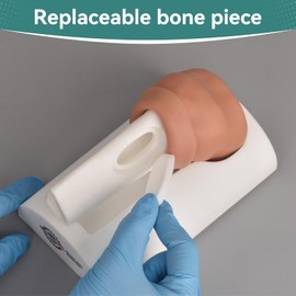 MedEduQuest Intraosseous (IO) Access Trainer, Child Intraosseous (IO) Tibia Trainer, Tibial IO Bone for Medical Education