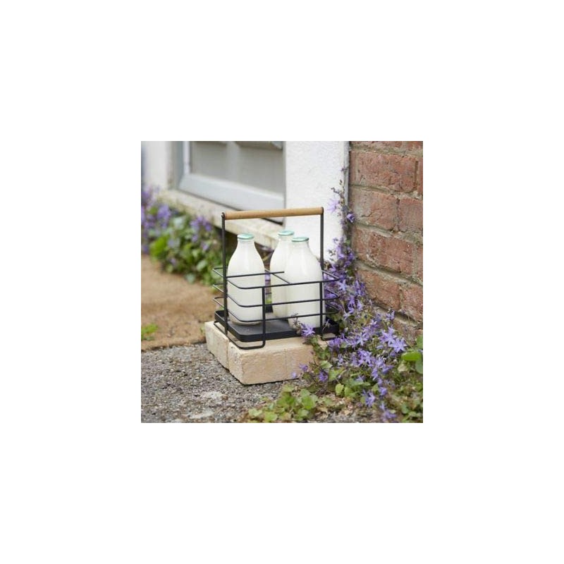 Lakeland Black Mesh Metal Milk Bottle Holder
