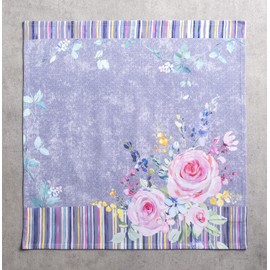 Maison d' Hermine Cloth Napkin 100% Cotton (45cm x 45cm) Decorative Washable Easter Table Napkins Set of 4 for Dining, Holidays, Buffet Parties & Wedding Use, Sweet Rose Lavender - Lush, Spring/Summer