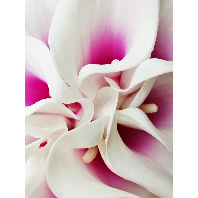 Latex Faux Flower Real Touch Artificial Calla Lily Flower Bouquet