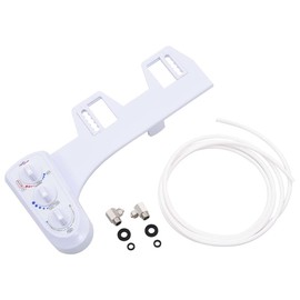 CHARMMA Bidet Toilet Seat Attachment Hot Cold Water Dual Nozzles,Bidet Taps & Sprayers-145292