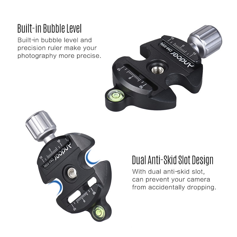Andoer DM-55N Professional Universal Disc Aluminum Alloy Quick Release Clamp