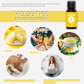 DasXgut Organic Lemon Oil 30 ml Essential [100% Natural Pure] Cold Pressed from Real Lemons for Consumption - Lemon Oil E5004116