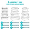 Bayco Glass Food Storage Containers, [24 Piece] Airtight Meal Prep