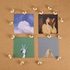 JIHUOO Pack of 30 Bee Thumbtacks Pins Decorative Card Nail