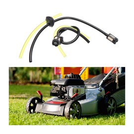 CGEAMDY Universal Petrol Filter Kit, Petrol Hose Seal, Fuel Line Lawn Mower Petrol Filter Replacement Parts, for Grass Trimmer, Hedge Trimmer (2 Pieces, 24 cm + 15 cm)
