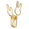 100pcs Binder Clips Cute Cartoon Rabbit Shape Metal Hollowed Long