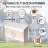 Ydocabinit Wall Mount Mailbox, Large Capacity Mailbox for House Outside,