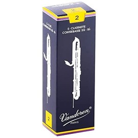 Vandoren CR152 Traditional Contrabass Clarinet Reeds (Strength 2) (Pack of 5)