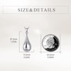 YFN 925 Sterling Silver Teardrop Urn Necklace - Memorial Keepsake