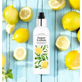 Body Botanic Super Lemon Fine Fragrance Mist 4 Fl Oz 118 mL - with plant extracts and an irresistible blend of sweet and tart lemon, lemon tree, lemon juice and zest